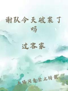 謝隊(duì)今天破案了嗎